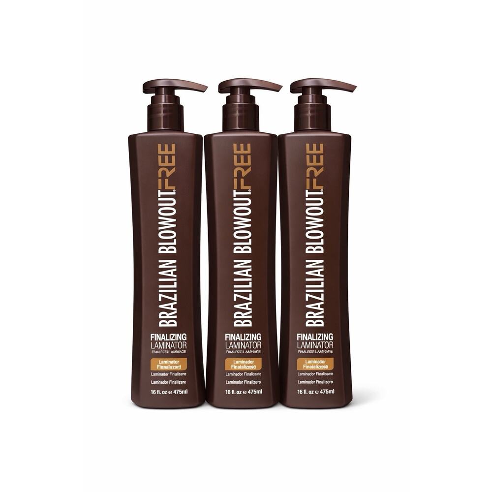 Brazilian Blowout FREE Finalizing Laminator 16 Fl oz Set of 3 Fragile Hair